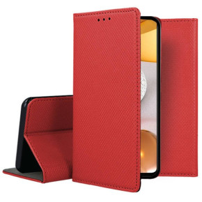 Кожен калъф тефтер и стойка Magnetic FLEXI Book Style за Samsung Galaxy S20 FE G780F червен 